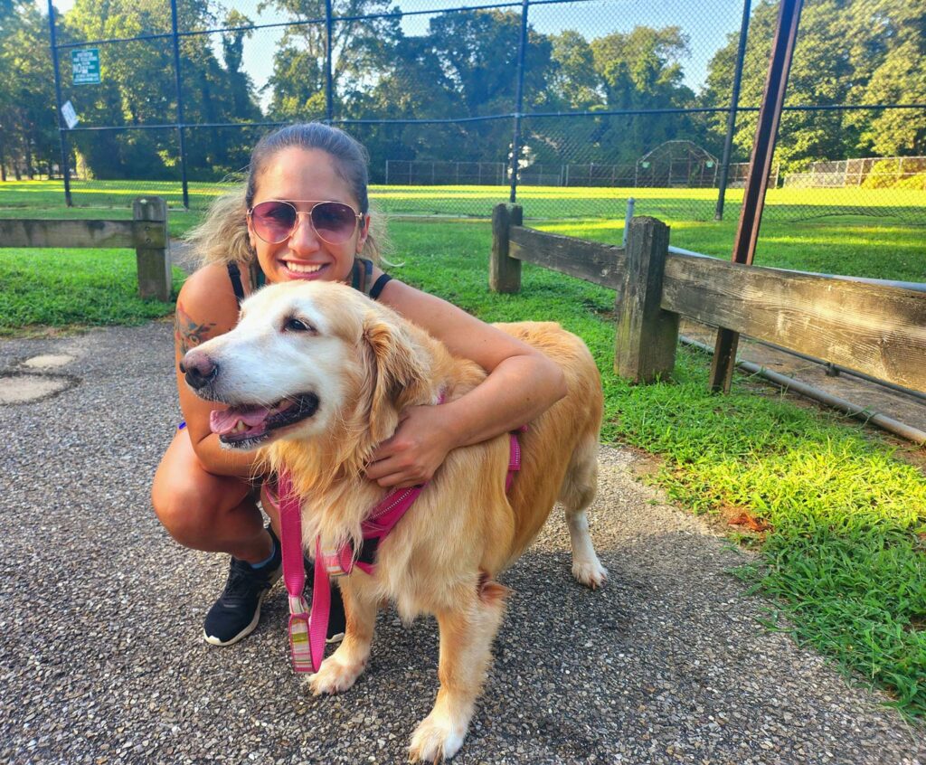 Mackenzie during a Dog Boarding Services at the paw nanny